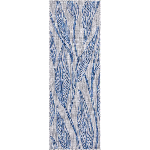 Winston Porter Zanzibar Light Blue/Gray Indoor/Outdoor Rug & Reviews